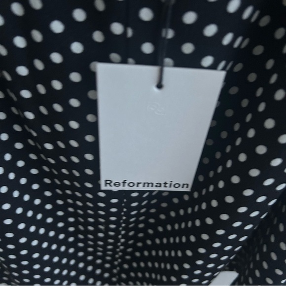 SOLD—NWT Reformation Avielle Dress in Polka Dot - Picture 8 of 8